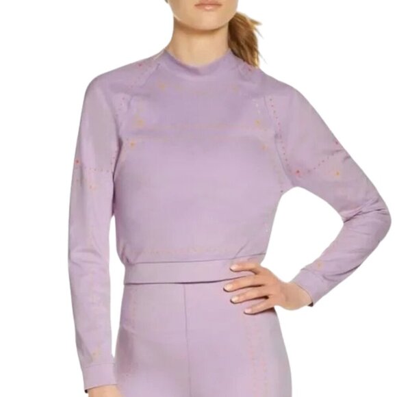 Nike Dri-Fit Neon Stud Crewneck Sweatshirt Medium - Picture 1 of 6